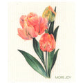 Tulips Swedish Dishcloth | Pink, Coral & Green