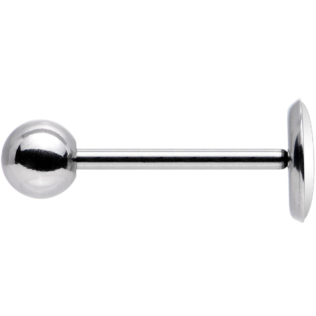 Red Black Plaid Polar Bear Barbell Tongue Ring